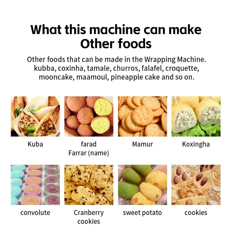 Japanese Snacks - Máquina de moldagem Maamoul Kubba Máquina