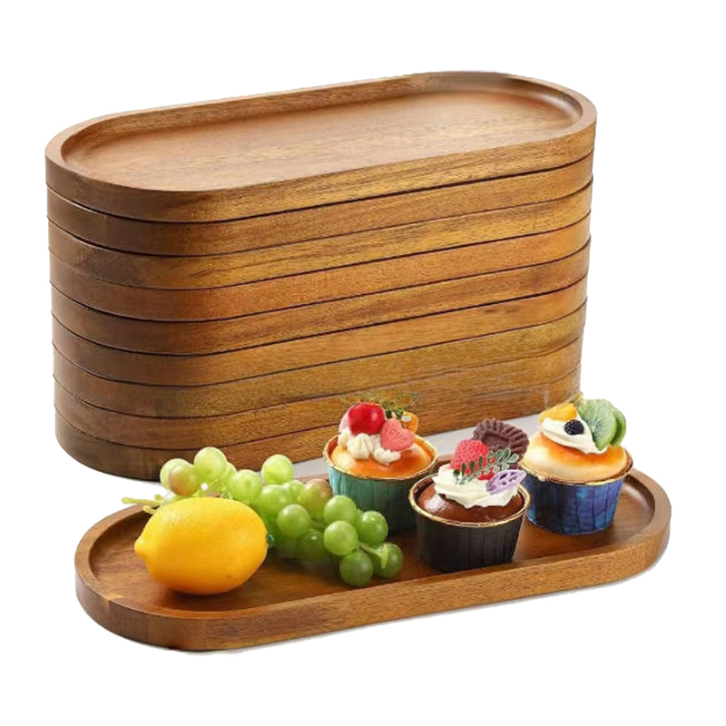 Japanese Snacks - Bandeja de comida de madeira maciça,