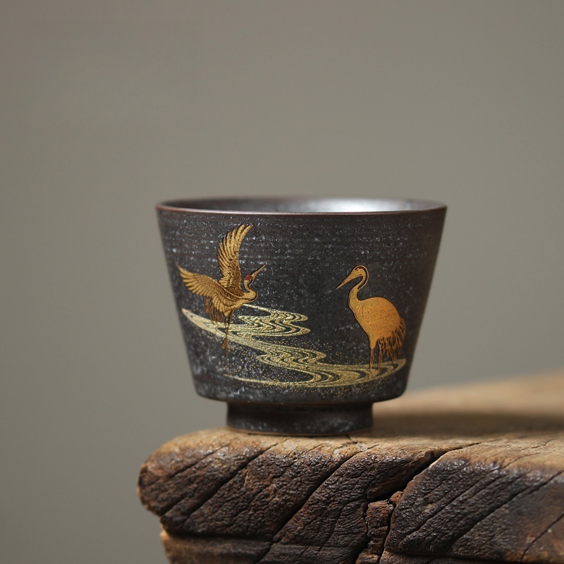 Japanese Pottery - 100ml guindaste japonês xícara de chá