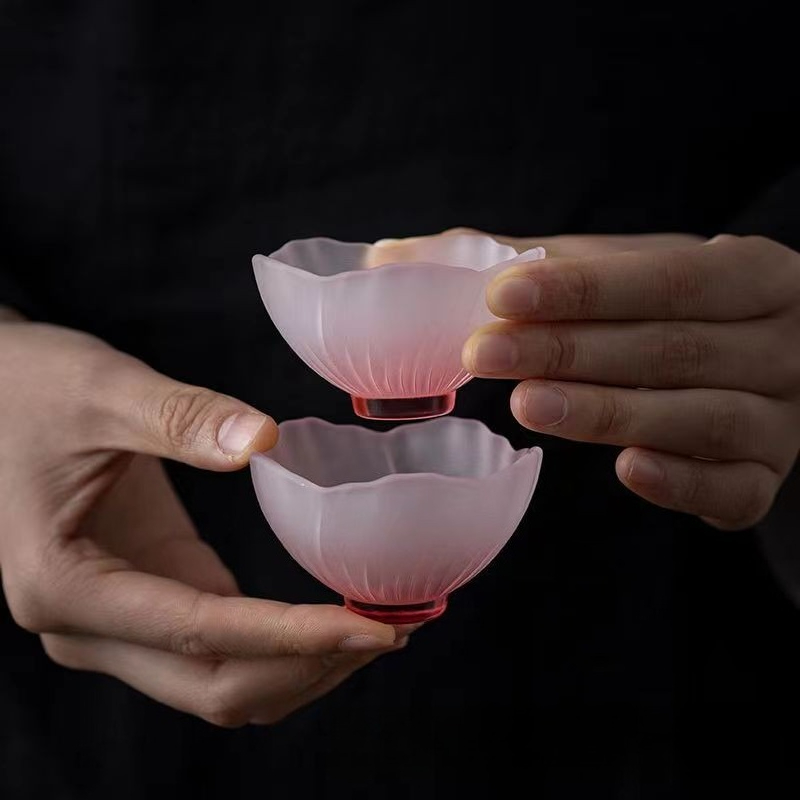 Tigela de vidro rosa estilo ja - Japanese Pottery avaliação e preço