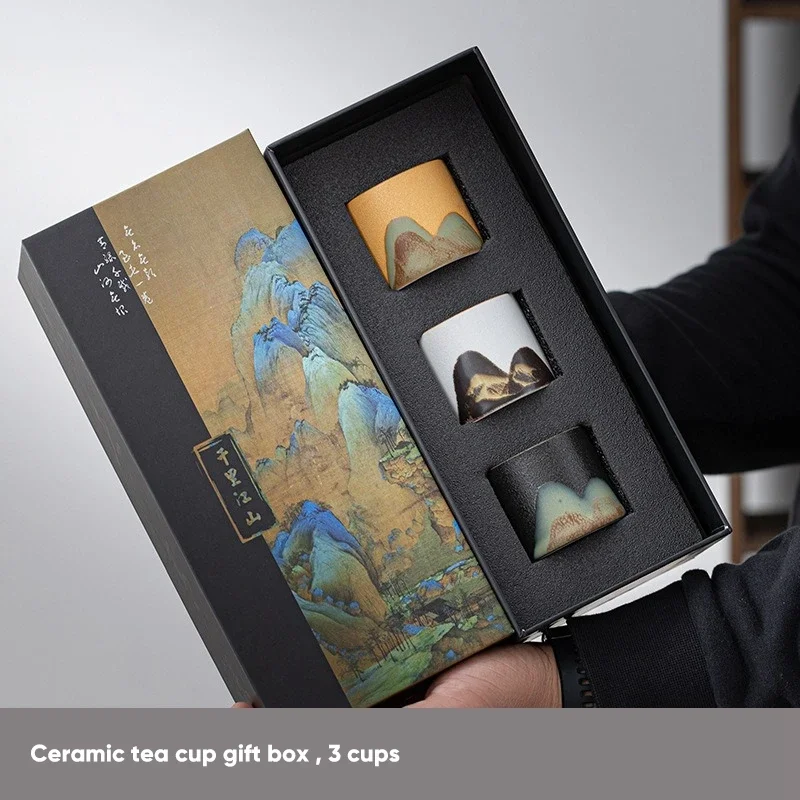Caixa de presente, xícara de c - Japanese Pottery avaliação e preço