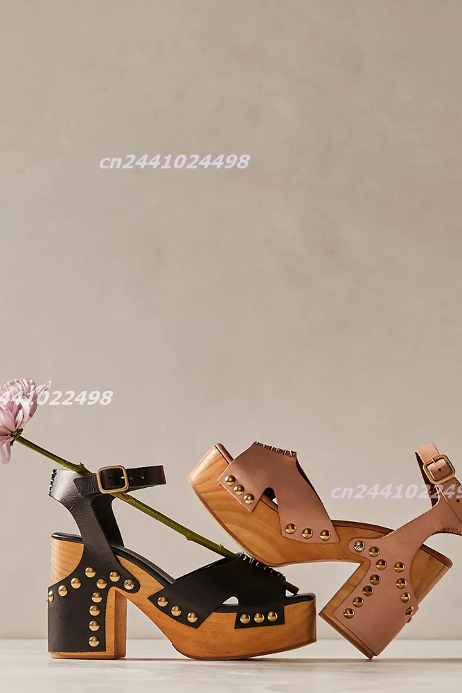 Sandálias Femininas de Platafo - Geta Wooden Sandal avaliação e preço