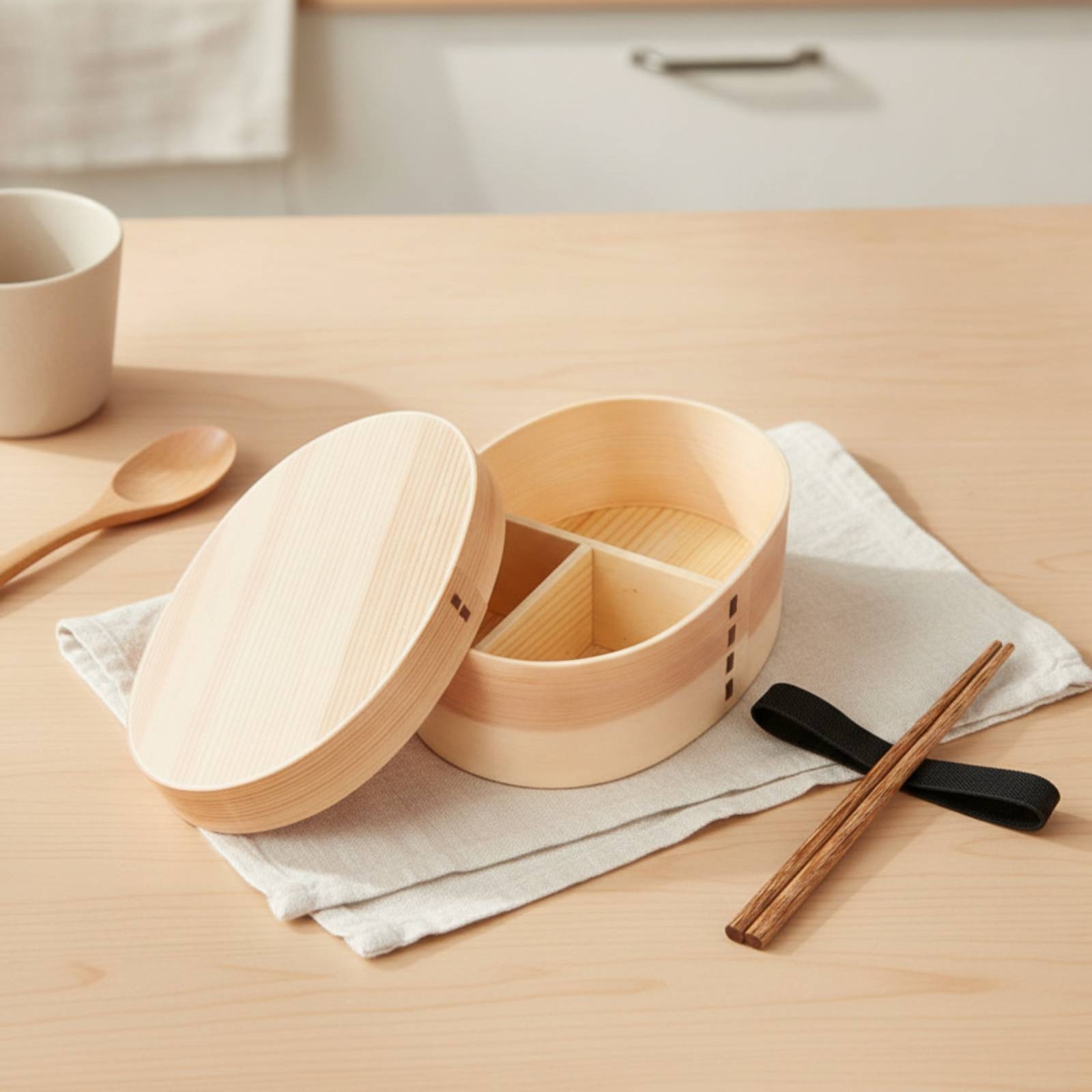 Caixa Bento de Madeira Estilo  - Bento Box avaliação e preço