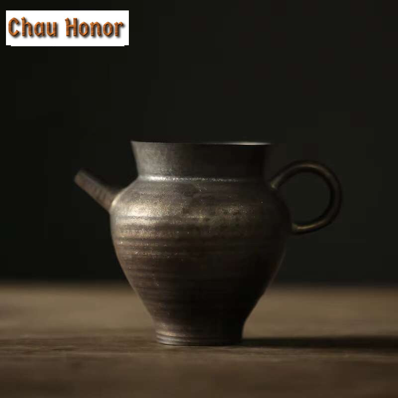 Chinese Iron Rust Glass Tea Ja - Japanese Pottery avaliação e preço