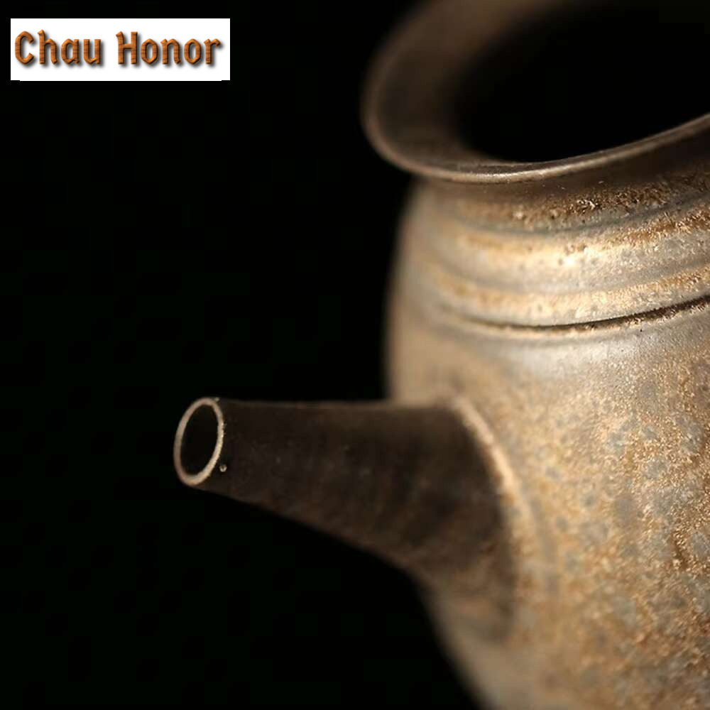 Chinese Iron Rust Glass Tea Ja - Japanese Pottery avaliação e preço