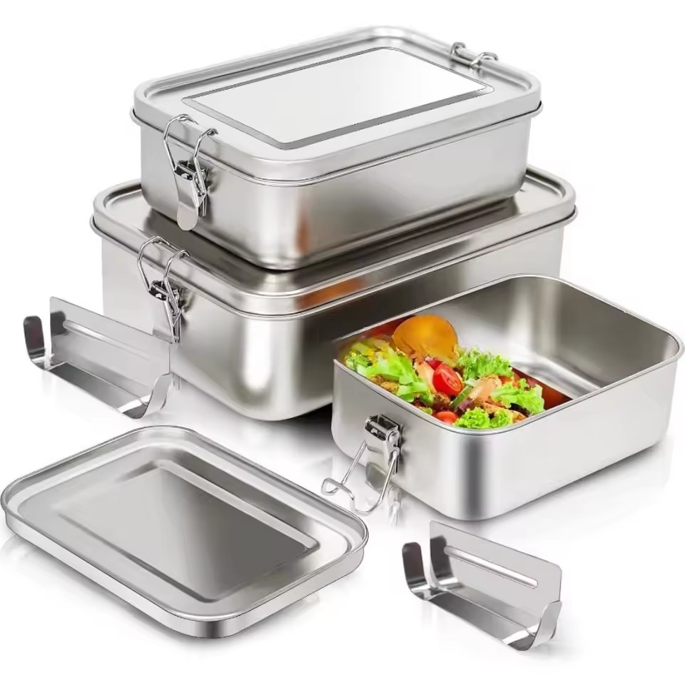 Caixa Bento Durável em Aço Ino - Bento Box avaliação e preço